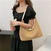 Women's Shoulder Bags Retro Woven Tote Bag Straw Bag Large-capacity Underarm Bag Shoulder Bag Holiday Beach Bag Girl_viptrois.com