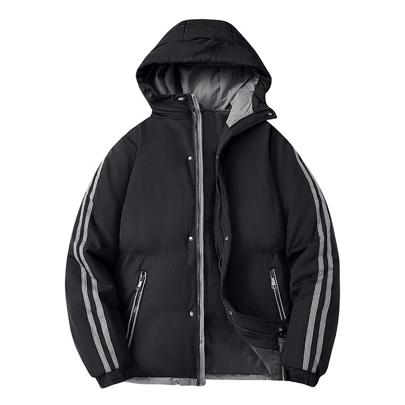 2025 Men's Thermal Cotton Jacket, Down Cotton Jacket, Thickened Autumn/Winter New Fashion Hooded Sweatshirt, Loose And Stylish_viptrois.com