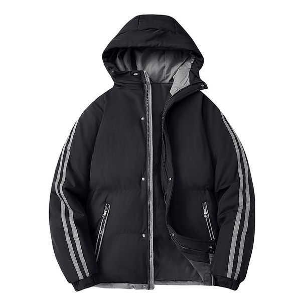 2025 Men's Thermal Cotton Jacket, Down Cotton Jacket, Thickened Autumn/Winter New Fashion Hooded Sweatshirt, Loose And Stylish_viptrois.com