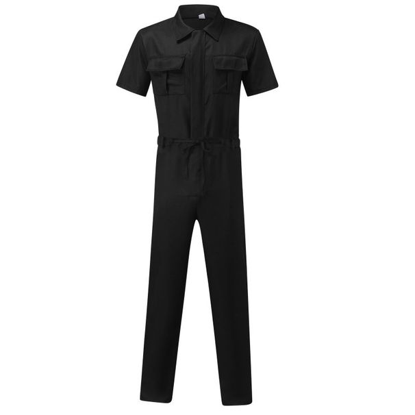 2024 new men's cargo romper casual romper suit Europe and the United States belted romper_viptrois.com
