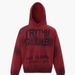 Men's Clothing Distressed Letter Print Hooded Sweatshirt High Street Hip Hop Retro Loose Casual Hoodie_viptrois.com