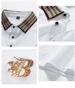 Men's Clothing New Summer Men's Fashion Casual Short Sleeved T Shirt Youth Retro Printed Lapel Ice Silk T Shirt For Men V802_viptrois.com