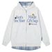 Pure Pure Clothing National Trend Brand Two-Piece Plaid Embroidery Double Zipper Sweatshirt Men Spring Autumn American High_viptrois.com