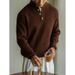 Old Money Style Wool Blend Raglan Henley Neck Long Sleeve T-Shirt For Men 2025 Autumn Winter Draped Skin-Friendly Casual_viptrois.com