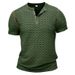 Summer Sports Fitness Slim Fit Breathable Men's Short Sleeve T-Shirt Men's Muscle Henry Shirt Men's T-Shirt_viptrois.com