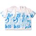 Men's Clothing Fashion Summer Loose Casual Character Digital Printing Cardigan Short Sleeved Lapel Shirt_viptrois.com