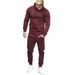 Men's Clothing Autumn And Winter New Style Trendy Sports Suits Arm Zipper Decoration Fitness Casual Clothes_viptrois.com