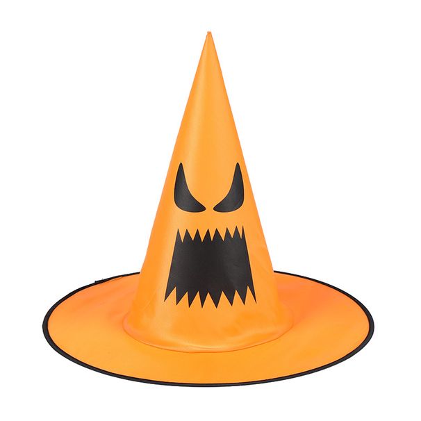 Halloween Wizard Decoration Medieval Demon Witch Pointed Masquerade Mesh Hat_viptrois.com