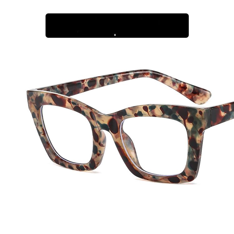 Women's Eyeglasses Square Small Frame TR90 Glasses Frame New Anti Blue Light Flat Glasses With Flower Package Simple Glasses Frame_viptrois.com
