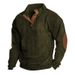 New Men's Outdoor Jacket For Autumn And Winter, Corduroy Casual Stand-up Collar Long-sleeved Sweatshirt_viptrois.com