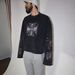 American Retro Leopard Print Long Sleeve T-Shirt for Men Loose Fit Trendy Versatile round Neck Pullover Casual Top_viptrois.com