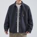 Trendy Denim Shirt Men's Loose Plus Size Spring New Item, Cool And Stylish Long Sleeved Workwear Shirt, Youth Jacket_viptrois.com