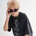 Summer New Chinese Style Men's Clothing Niche Design Letter Washed Short Sleeve Unisex Loose T-Shirt For Men_viptrois.com