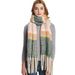 Unisex Shawl Autumn and winter woven thick thick tassel color matching ring yarn scarf_viptrois.com