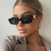 Sunglasses V Small Frame Square Fashion Trend Women's Sunglasses Retro Street Walker_viptrois.com
