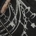 Chain Print Design Hooded Sweatshirt With Fur Collar American Style Trendy Brand Men's Vintage Washed Lazy Jacket_viptrois.com