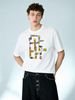 Abstract Colorful Maze Cartoon Graphic Cotton T-Shirt Men's Casual Streetwear Tee_viptrois.com