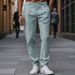 Men's Clothing autumn and winter American retro trend drape wide leg casual pants woolen trousers all match commuter pants_viptrois.com