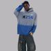 Oversized Gradient Hoodie – Heavyweight Unisex Pullover With Color-Block Design (Fleece-Lined, Drop Shoulder, Ribbed Hem)_viptrois.com
