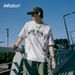 INF Men's Wear | 2024 Spring and Summer New Fashion Brand T-shirts Brushed Color Heavy Craft Loose Short Sleeve Imitation Silver Foam Printed T-shirt_viptrois.com