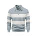 Nordmann 2025 Independent Station Autumn Men's Hot Sale New Long Sleeve Striped Turn-Down Collar Casual T-Shirt Polo Shirt_viptrois.com