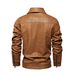 Men’s Vintage Washed Leather Jacket – Distressed Biker Style (Black, Blue, Yellow, S-XXXL)_viptrois.com