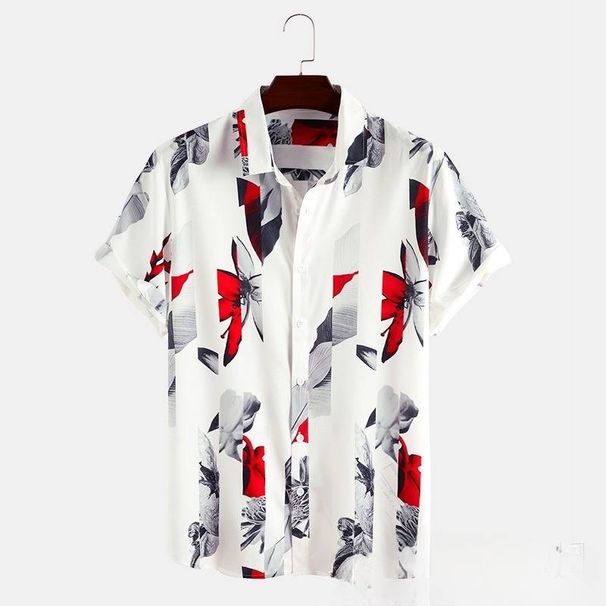 Men's Clothing Printed Shirts Hawaiian Beach Fashion Men's Shirts_viptrois.com