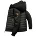 Men's Balance Embroidered Puffer Jacket - Minimalist Streetwear Coat With Geometric Lettering, Lightweight Winter Outerwear_viptrois.com