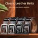 Men's Genuine Leather Belt – Business Classic Pin Buckle Strap (Full-Grain Cowhide)_viptrois.com
