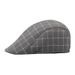 Hat For Men Women, Duckbill Casual Plaid Beret, British Style Forward Cap, Spring And Summer_viptrois.com