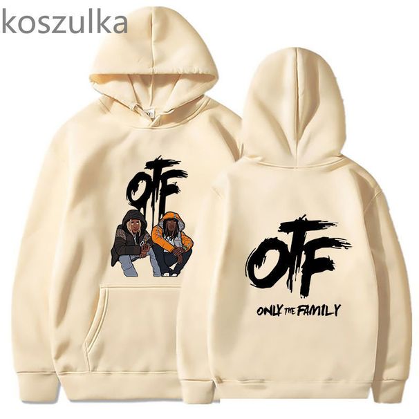 OTF Hoodie Streetwear Hip Hop Letter Print Sweats shirts Har_viptrois.com
