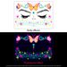 Beauty Health 16 Fluorescent Face Stickers For Nightclub Masquerade Neon Fluorescent Face Stickers Waterproof Music Festival Luminous Tattoo Stickers_viptrois.com