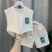 Mother & Kids New Boys Vest Suit Children's Stylish Baby Domineering Summer Boy Children's Summer Two Piece Suit_viptrois.com