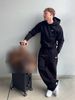 Men's Trendy Embroidered Logo Sweatpants And Jacket Set_viptrois.com