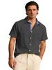 2026 Men's Summer Longline Buttoned Cotton-Linen Padded Loose-Fitting Short-Sleeved Casual Shirt (Large Size)_viptrois.com