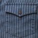 Man's clothing Heavy washed old striped denim shirt men's long sleeve denim shirt_viptrois.com