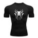 Men's Fitness Sports Running Tight Round Neck T-shirt Compression Quick Drying_viptrois.com