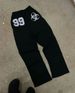Men's Clothing Casual Trend Sports Pants Men and Women Loose Wide Leg High Waist Hip Hop Letter Print Pants_viptrois.com