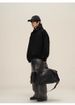 New button design hooded hoodie men's casual loose top high street niche high-end feeling spring and autumn coat trend_viptrois.com