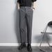Men's Clothing Slim Straight Anti Wrinkle Suit Trousers Men's Non Iron Business Casual Trousers Advanced Drape Black Nine Point Small Suit Trousers_viptrois.com