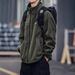 Streetwear Fleece Jacket – Stand Collar Zip-Up Unisex Outerwear (M-3XL, Windproof & Anti-Pilling Polyester, Badge Detail For Urban Styling)_viptrois.com