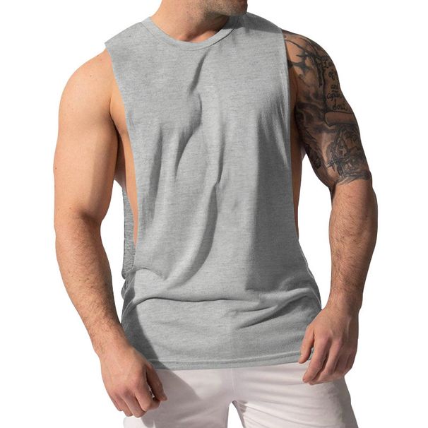 Men's Slim Fit Sleeveless Vest - Breathable Polyester Blend, Moisture-Wicking, Quick-Dry, For Gym, Running & Casual Wear_viptrois.com