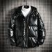 Winter New Reflective Glossy Cotton-padded Clothes Men's Thickened Warm Cotton-padded Clothes Hooded Cotton-padded Clothes Trendy Men_viptrois.com
