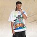 Trendy Brand Hand-painted Playful Graffiti Pony Short-sleeve Design Niche Men's Loose-fitting Couple's T-shirt_viptrois.com