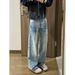 Versatile, Trendy, Fashionable, New Harajuku Style Minimalist Denim Trousers, Exuding A Sophisticated, Relaxed, And Artistic Japanese Vibe._viptrois.com