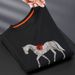 Men's Clothing luxury warhorse towel embroidery men's short sleeved T shirt summer new breathable leisure ice silk round neck T shirt trend_viptrois.com