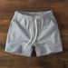 Men's Clothing Sports Shorts Cotton Fitness Training Three Point Shorts Casual Gray Basketball Pants_viptrois.com