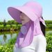 Dustproof Tea Picking Hat For Women, Spring And Summer High-end UV Protection Construction Site Farming Sun Hat, Face_viptrois.com