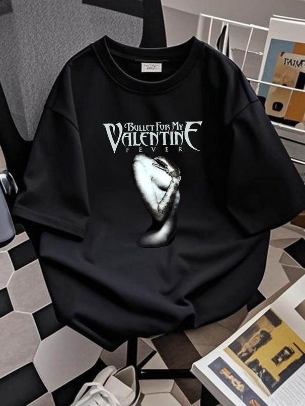 Bullet For My Valentine Fever Album T Shirt Stylish Stretched Graphic Breathable Summer Slightly Comfortable Soft Versatile Fashion Unisex_viptrois.com