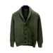 Men’s Slim Fit V-Neck Knit Cardigan – Japanese Streetwear Style Polyester Sweater (Machine Washable, 6 Sizes, Solid Colors,_viptrois.com